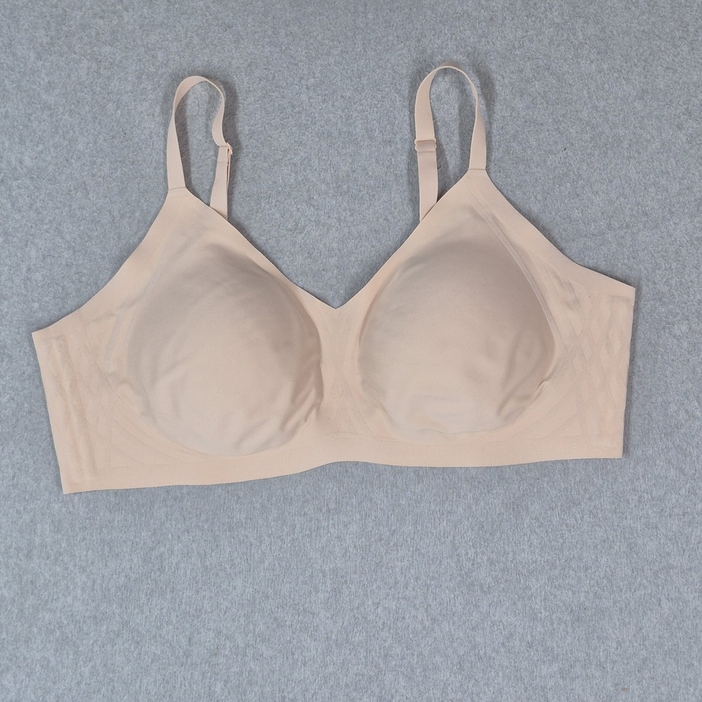 Honeylove Women Bra 44DDE/DDD(F) Beige Silhouette T Shirt Wireless Smooth
